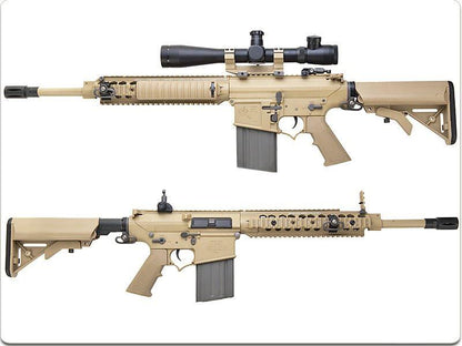 Ares - KNIGHTS SR25 Carbine (locked to semi EFCC) DMR AEG (Tan) (ARES-SR-005E)(400 fps)