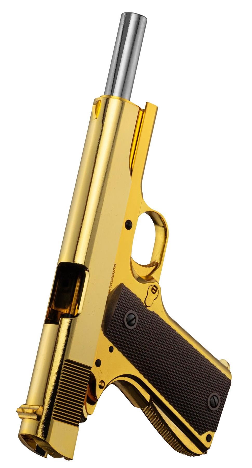 Golden Eagle 1911 Full Metal GBB Airsoft Pistol w/ Hard Case - Gold