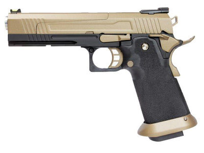 Armorer Works Custom Hi-Capa GBBP (Split FDE Slide - Black Frame - AW-HX1003)