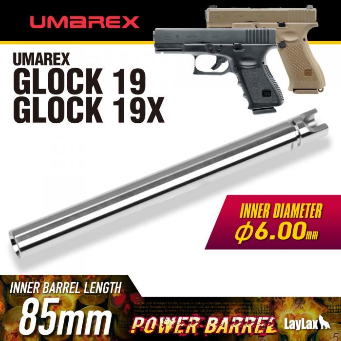 Laylax Nine Ball 6.00mm Power Inner Barrel for Umarex G19 & G19X (85mm)