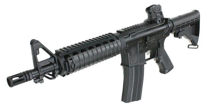S&T M4 CQB Gas Blowback Rifle (Polymer - RIS CQB - STGBB06BK)