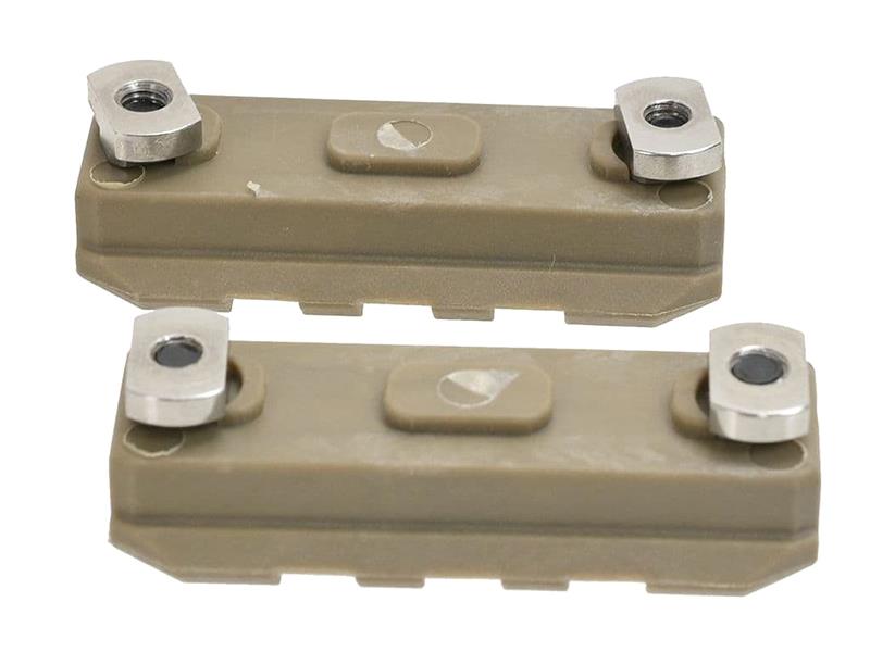 AresAmoeba 2.0" M-Lok Key Rail System (2pcs - ABS - AM-ML-R-004-DE - Tan)