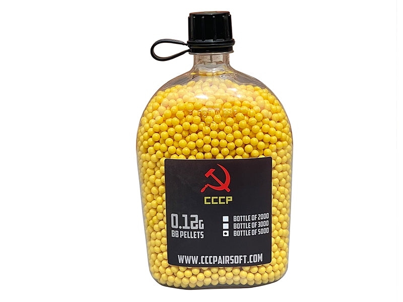 Spitfire 0.12g BB Pellets (Canteen Bottle - 5000 Rounds - Yellow)