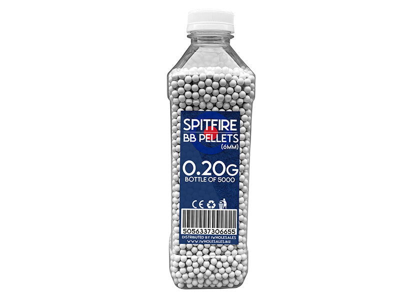 Spitfire BB Pellets 0.20g (5000 Bottle - White)