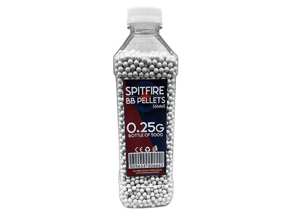 Spitfire BB Pellets 0.25g (5000 Bottle - White)