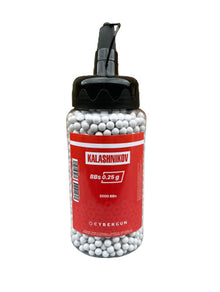 Kalashnikov BB Pellets - 0.25g (2000 Round Bottle - White - Cybergun - 123407)