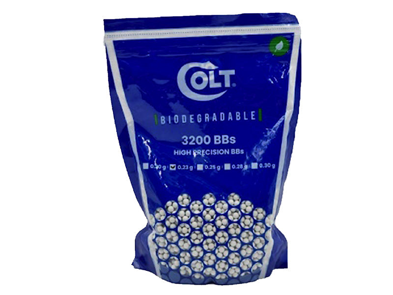 Colt BB Pellets - 0.20g BIO (3200 Round Bag- White - Cybergun - 183024)