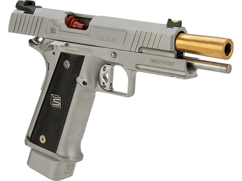 Salient Arms International by EMG 2011 DS 5.1 Gas Pistol (Gold Barrel - Silver - 5.1)
