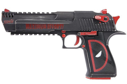 DP Custom x Magnum Research Inc. Desert Eagle 50AE GBBP (CG-DE0202 - Licensed by Cybergun - Made by WE - Black/Red)