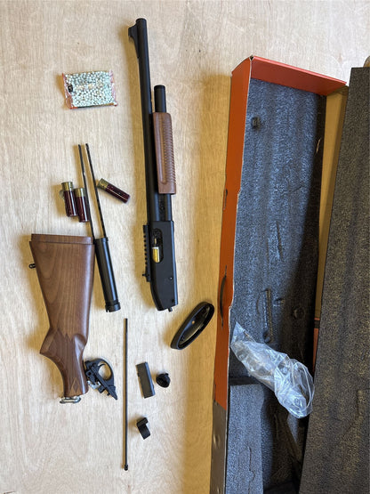 [Boneyard] Golden Eagle M870 Gas Shotgun (Wood - M8870RW) - Charging pump locked - broken pump arms