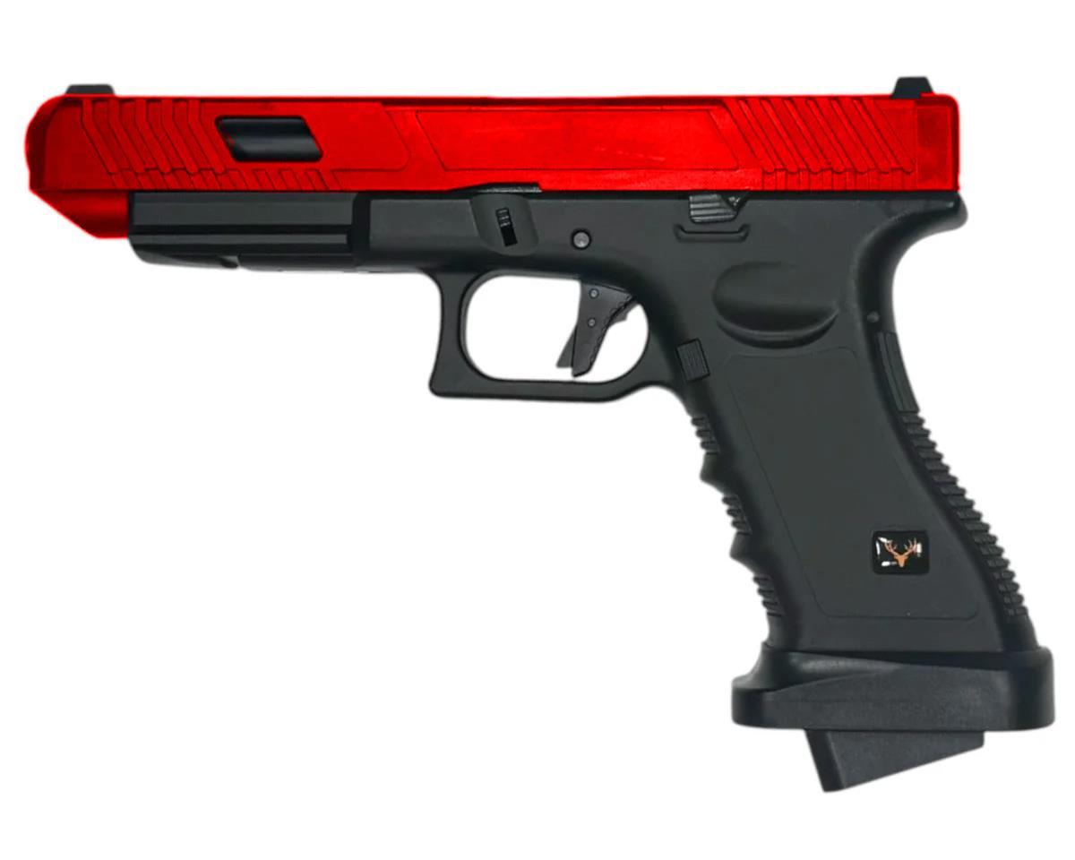 Huntsman Tactical H34 Gas Blowback Pistol (Slide and Body Polymer - Red)