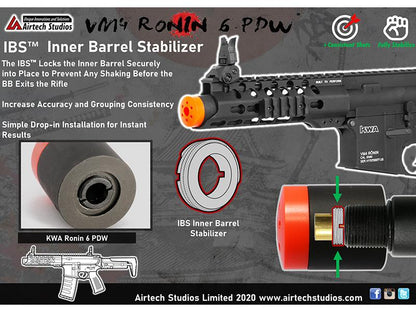 Airtech Studios KWA Ronin 6 PDW & TK45 IBS Inner Barrel Stabilizer