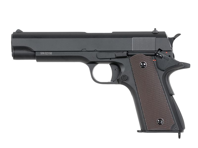 Cyma 1911 Mosfet AEP Pistol (Lipo Battery andh Charger Inc. - Black - CM123S)