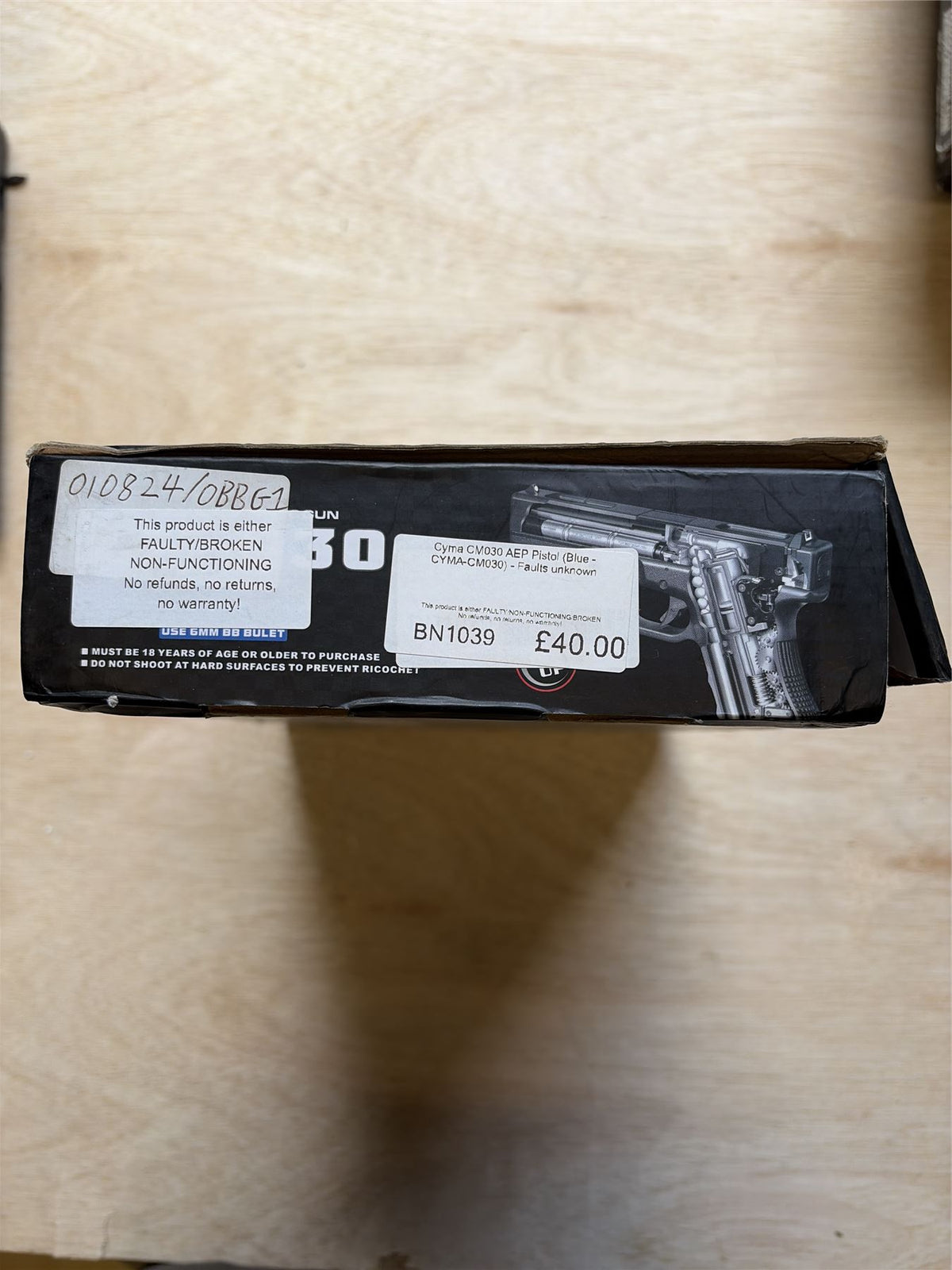 [Boneyard] Cyma CM030 AEP Pistol (Blue - CYMA-CM030) - Faults unknown