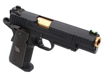 Salient Arms International by EMG 1911 RED Gas Pistol (Gold Barrel - Black - SA-RD0100)