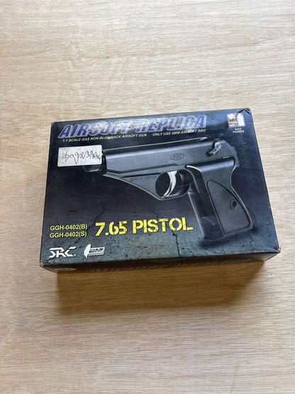 [Boneyard] SRC PPK NBB Gas Pistol (Silver) - Incomplete - parts only - missing gun & mag