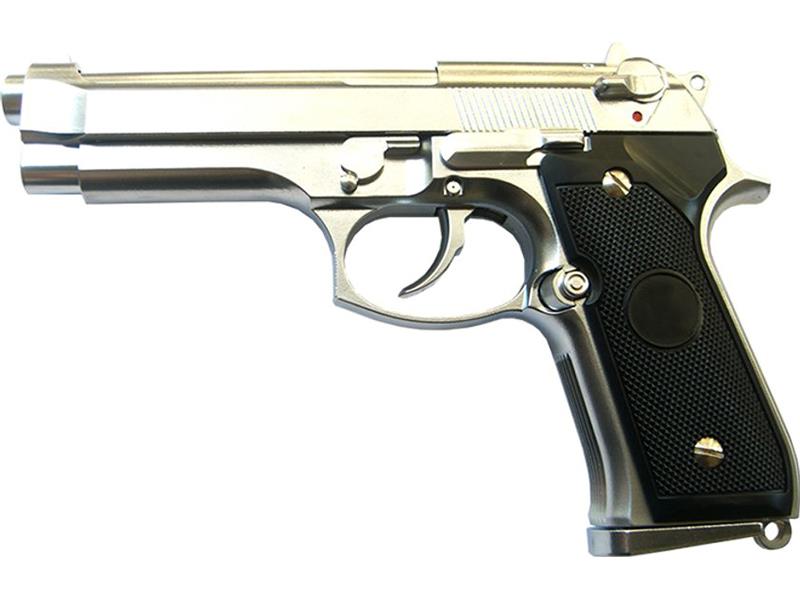 LS M9 Gas Blowback Pistol (Silver - GGB-9606S)