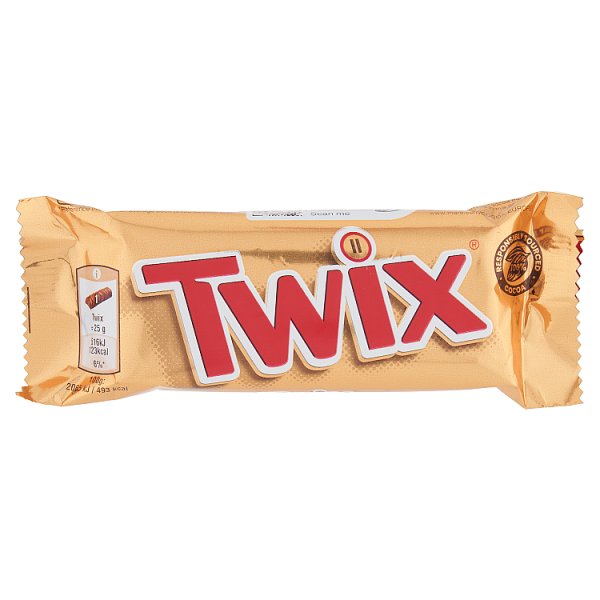 Twix Milk Chocolate Bar Caramel 50g