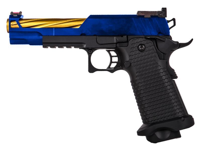 Golden Eagle Hi-Capa 5.1 Custom Series (Gold Barrel - Blue - 3337)