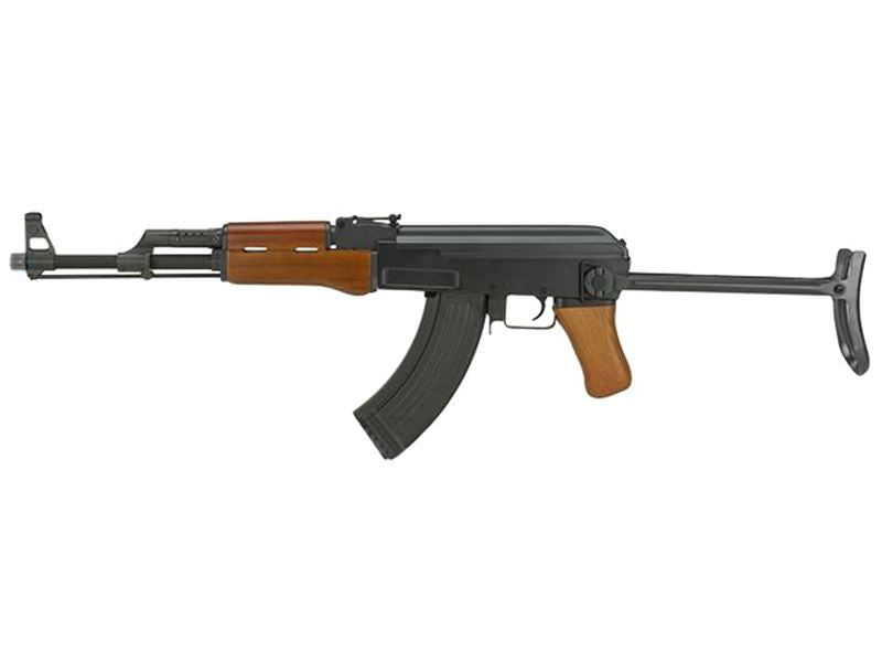 Cyma AK47-S AEG Rifle with Folding Stock (Real Wood - CM042S - 1.5j - Semi Only)
