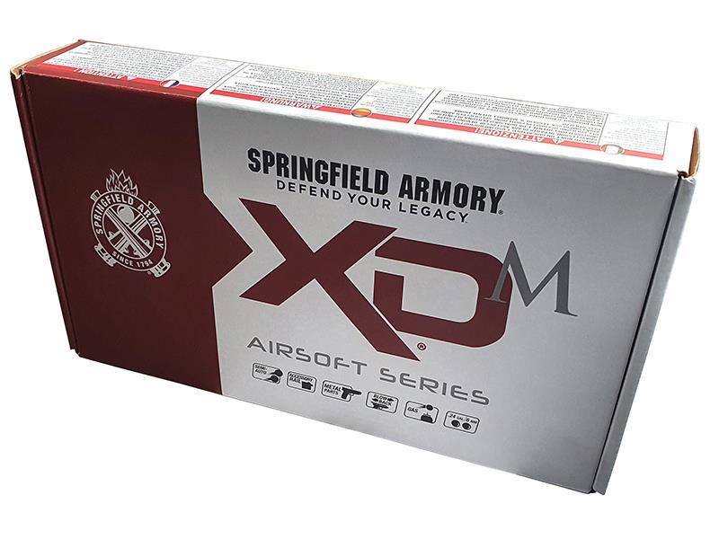 Springfield Armory XDM 3.8 Compact Gas Blowback Pistol (by WE - Black - SA-XDM38GBB6-B)