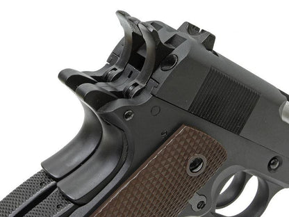 WE 1911 Double Barrel GasBB Pistol (Ful Metal - Black)
