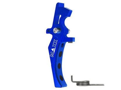 Maxx Model CNC Aluminum Advanced Speed Trigger (Style D) (Blue)