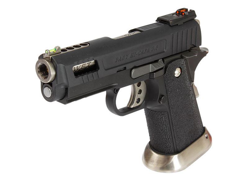 WE HI-CAPA 3.8 Velociraptor GBB Pistol (Black Silde)