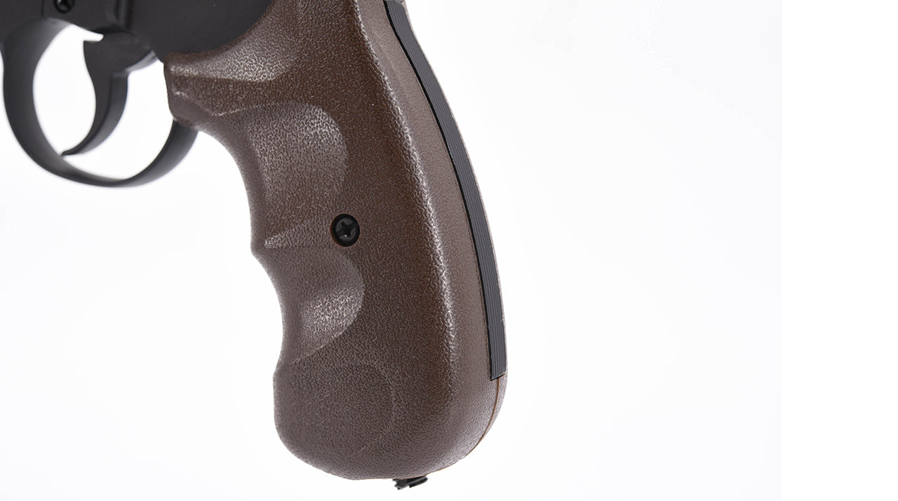 Hwasan 1312 Co2 Revolver - 6.0inch - Metal - Brown Grip