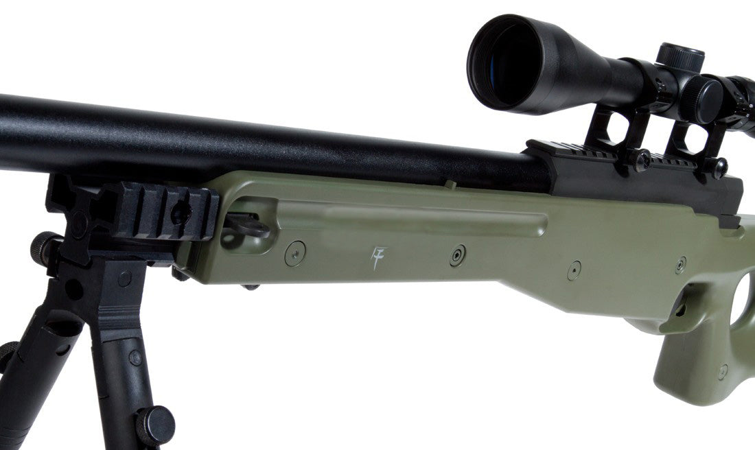 Saigo Defense L96 Sniper Rifle with Hunter Scope and Bipod (OD)