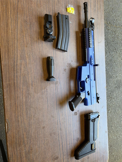 [Boneyard] Vigor S-C-R Spring Rifle with Foregrip (Blue - 8902A) - Broken stock