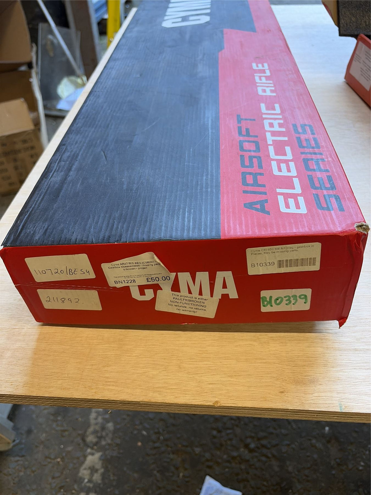 [Boneyard] Cyma AR47 RIS AEG (CM650) - Gearbox disassembled - missing parts unknown - project