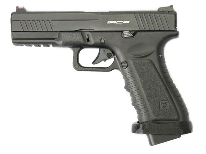 APS Facelift Action Combat Co2 Blowback Pistol (Black - ACP601B-FL)