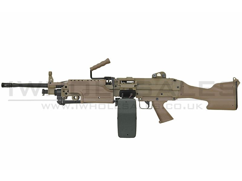 A&K M249 with Sound Control Drum Magazine (Hard Stock) (AK-249-MK2-DE)