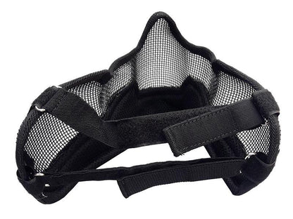 ACM V2 Strike Steel Full Face Mask (Covers up to the Ear - Black/Camo)
