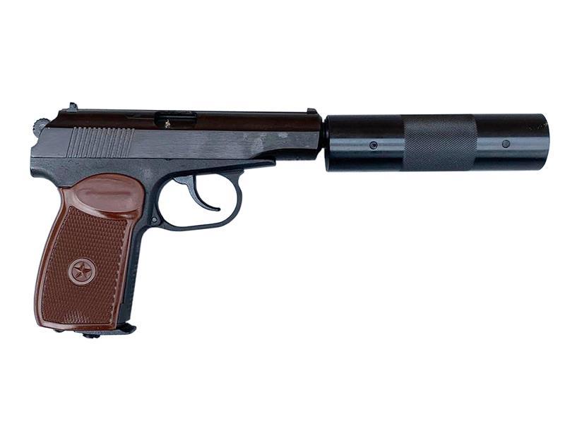 Baikal 4.5mm/.177 MP-654K-22 (Full Metal - with Silencer - Brown Grip)