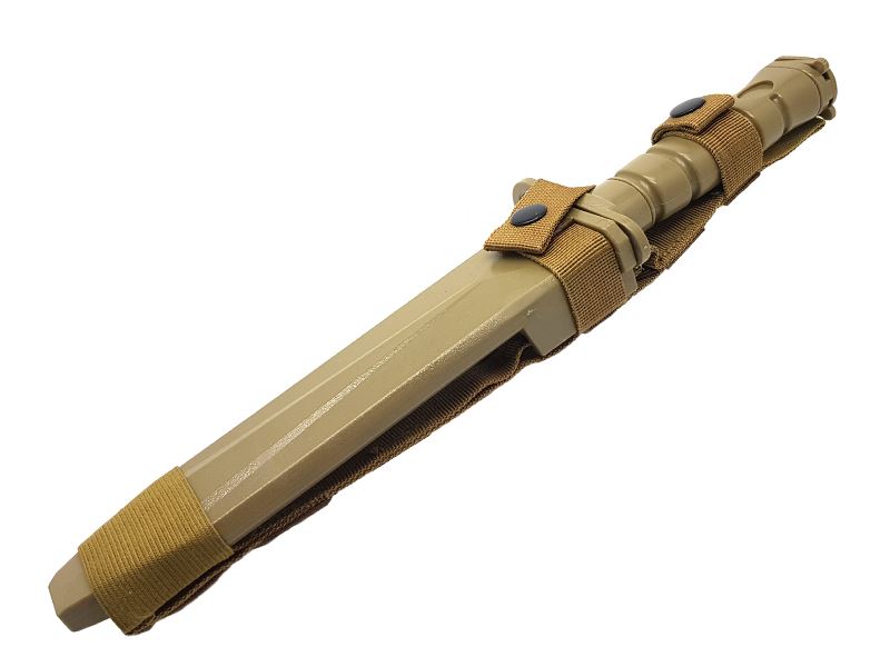 ACM Rubber Knife with Frog (Tan)