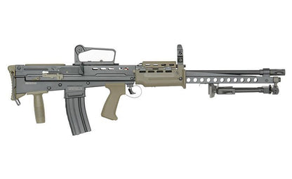 ICS L86A2 LSW AEG Light Support Weapon - Black - GEN.2 FET System/QD Spring (ICS-86NU)