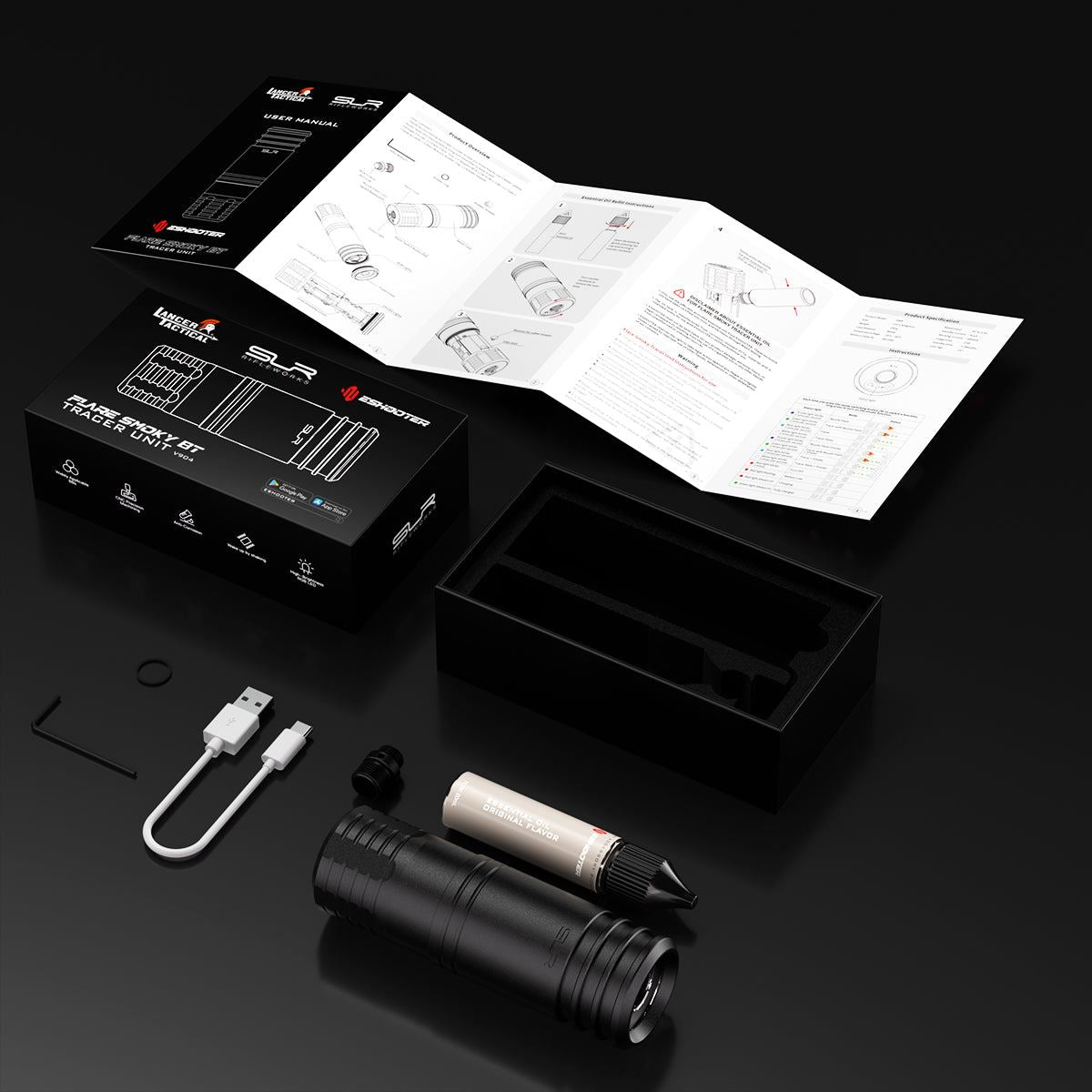 Lancer Tactical x SLR N.O.T.A.S. Suppressor (E-Shooter Smoky BT Tracer - V904)
