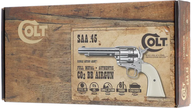 Umarex - 5.8309 Colt Single Action Army Nickel .177 BB 5.5inch (COSAANB5 )
