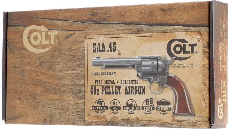 Umarex - 5.8320 Colt Single Action Army Antique .177 Pellet 5.5inch (COSAAAP5 )