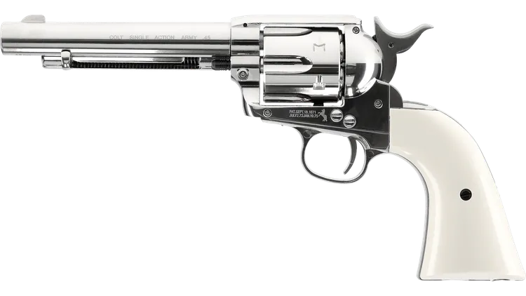Umarex - 5.8322 Colt Single Action Army Nickel .177 Pellet 5.5inch (COSAANP5 )