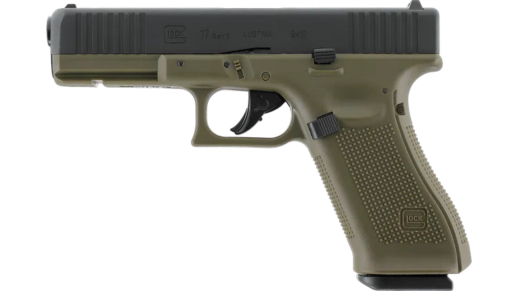 Umarex - 5.8471 Glock17 Gen5 BBCo2 Pistol Battlefield Green by Umarex (UMGL17G5BG)