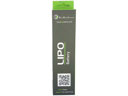 WE Battery 3000mAh Lipo 7.4V 25C Nun-Chuck Cont. (3+3)