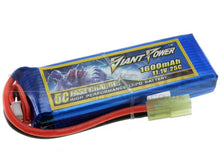 ACM 11.1v 1600mAh 25C Continuous Discharge Lipo Battery (Mini Gun/Micro Gun - Mini-Tamiya)