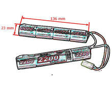 ACM 9.6v 2200mAh 4/5SC NiMH Cranestock Battery (2 Way Split - Mini Tamiya)