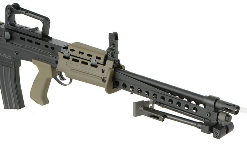 ICS L86A2 LSW AEG Light Support Weapon - Black - GEN.2 FET System/QD Spring (ICS-86NU)