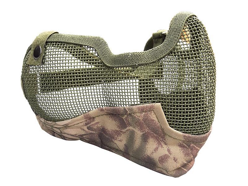 ACM V2 Strike Steel Full Face Mask (Covers up to the Ear - Green/Camo)