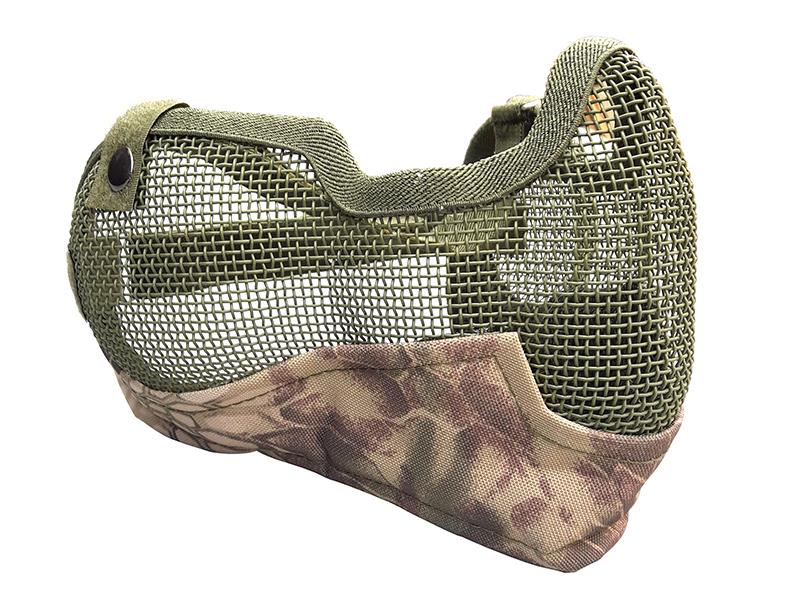 ACM V2 Strike Steel Full Face Mask (Covers up to the Ear - Green/Camo)