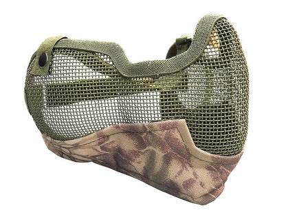 ACM V2 Strike Steel Full Face Mask (Covers up to the Ear - Green/Camo)